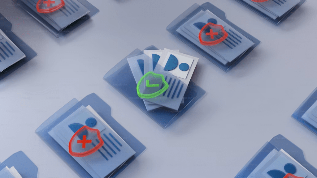 Digital security representing lawful retention of personal information.
